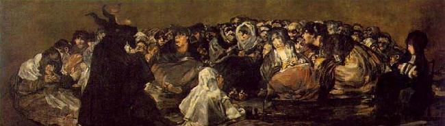 Francisco de goya y Lucientes Witches Sabbath oil painting picture